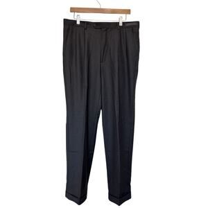 Angelo Rossi Gray Pleated Dress Pants Sz 34x30